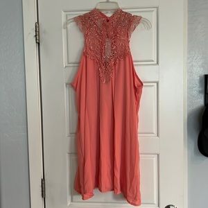 Charlotte Russe Crochet detail dress Sz XL
